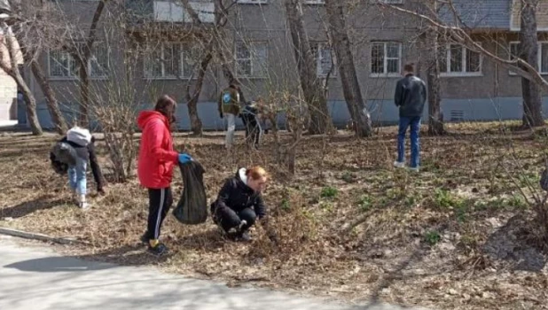 В Барнауле наводят порядок в зеленых зонах.