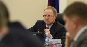 Виктор Томенко на заседании правительства Алтайского края по итогам 2021 года.