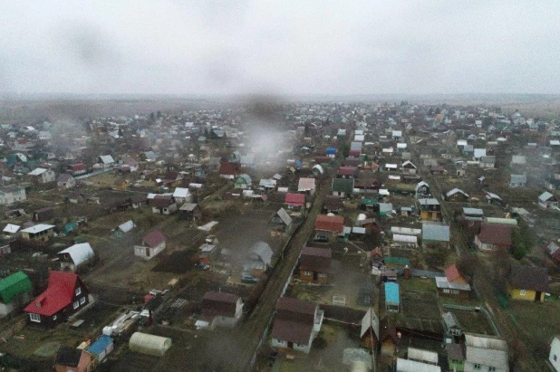 В Барнауле садоводства проверили беспилотником.