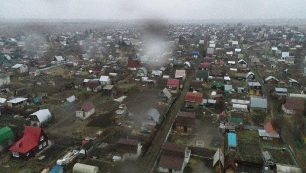 В Барнауле садоводства проверили беспилотником.