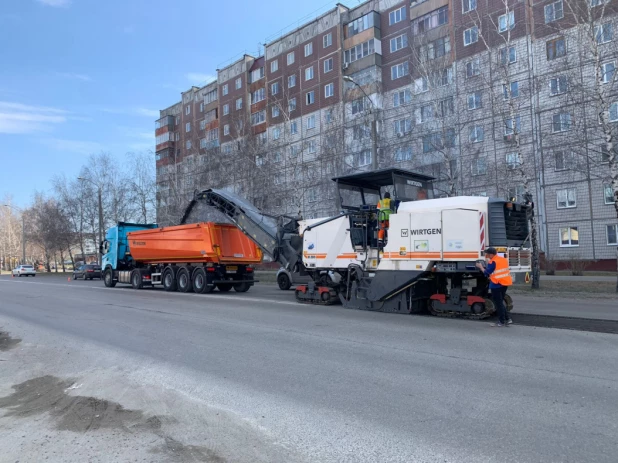 Ремонт улицы Солнечная Поляна в Барнауле.