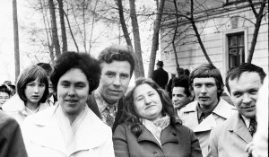Первомайская демонстрация в Барнауле, 1970-е.