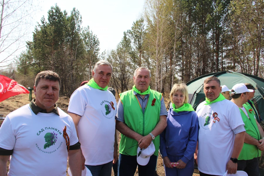 «Сад памяти» в Сорокинском участковом лесничестве.