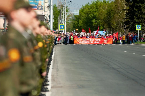 Бессмертный полк в Барнауле. 9 мая 2022 года. 