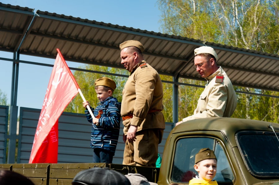 Бессмертный полк в Барнауле. 9 мая 2022 года. 