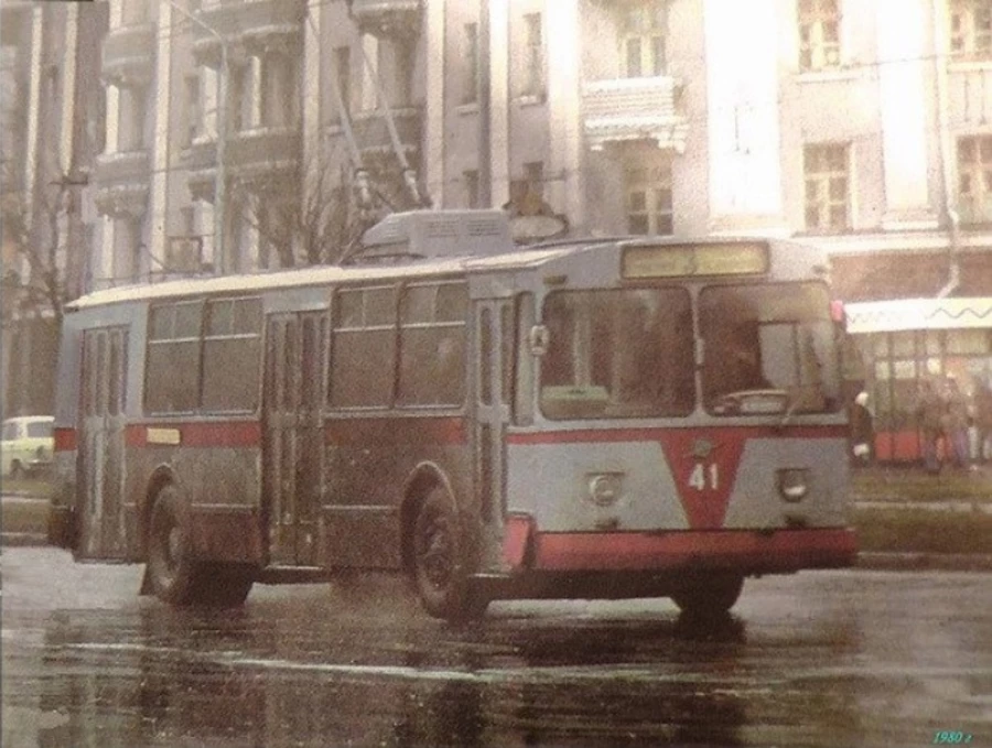 Троллейбус в Барнауле, 1980 г.