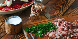 Селедка под шубой. Салат. Готовка.