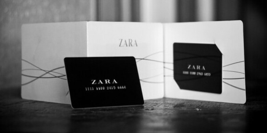 Подарочный сертификат Zara.