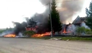 Детсад сгорел в селе в Красноярском крае.