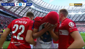 Александр Соболев после гола.
