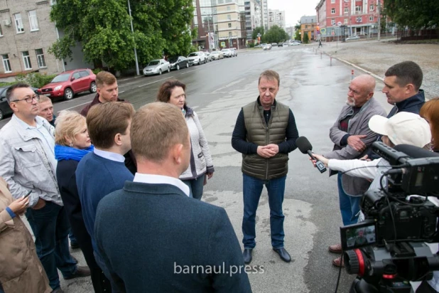 Новый сквер появится в центре Барнаула ко Дню города.