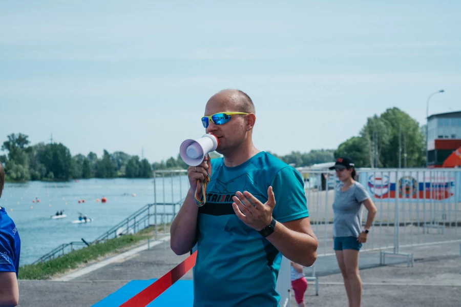 Соревнования по акватлону в Барнауле. 