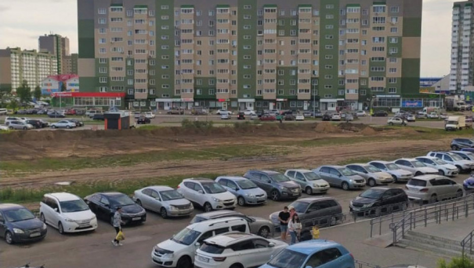 Пешеходную дорожку начали делать на проспекте Энергетиков в Барнауле