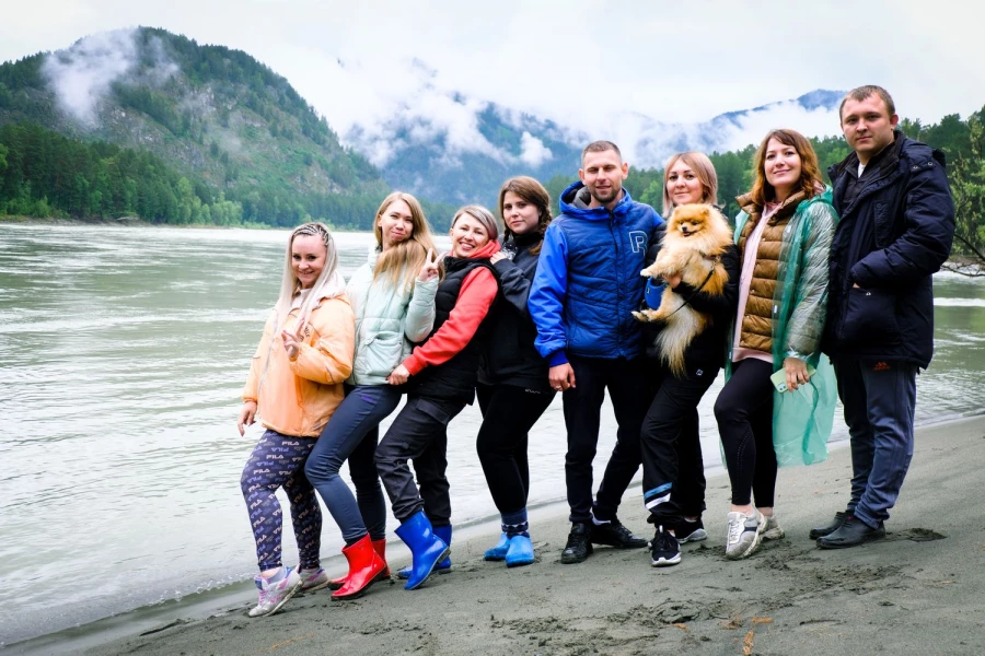 Традиционный выезд сотрудников компании в Горный Алтай.
