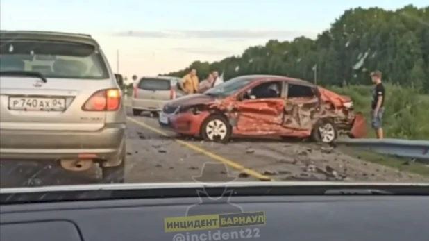 Авария в Троицком районе. 