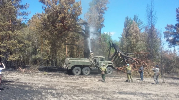 Пожар в Михайловском районе 29 июня