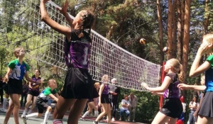 Открытие новой волейбольной площадки