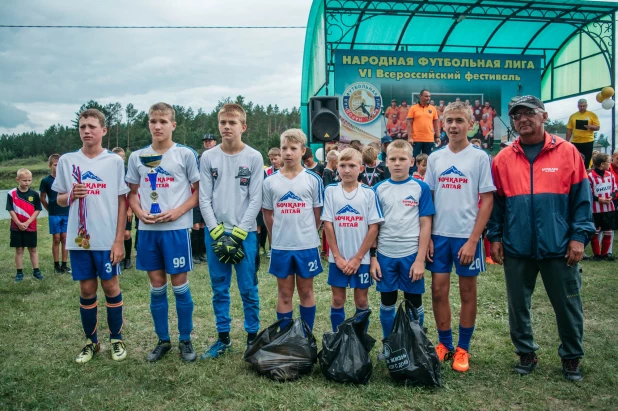 Праздник футбола в селе Дружба Целинного района. 