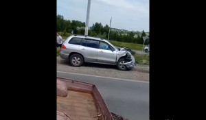 Авария на Гоньбинском тракте в Барнауле
