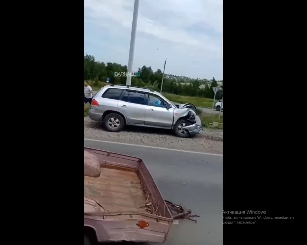 Авария на Гоньбинском тракте в Барнауле