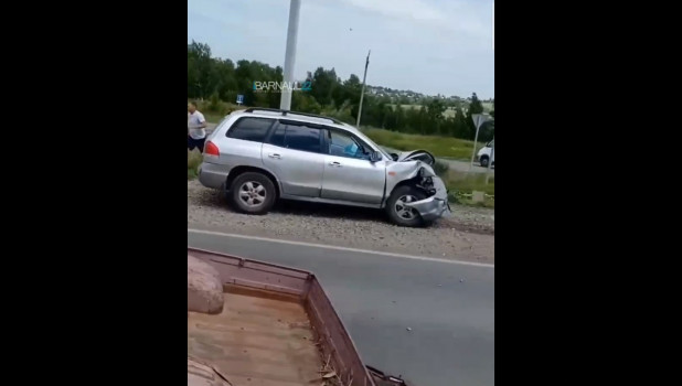 Авария на Гоньбинском тракте в Барнауле