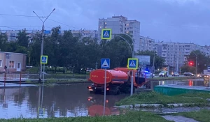 В Барнауле утонула улица Попова