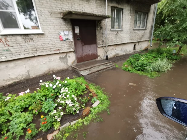 Озеро на ул. Деповской в Барнауле