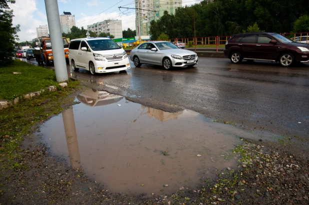 Места подтоплений в Барнауле. Попова-Павловский тракт