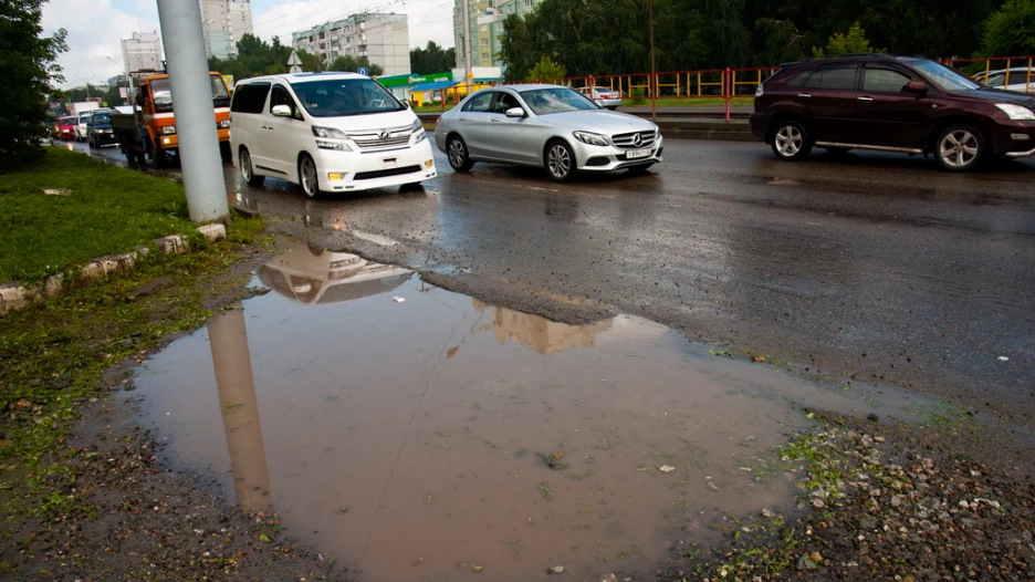 Места подтоплений в Барнауле. Попова-Павловский тракт