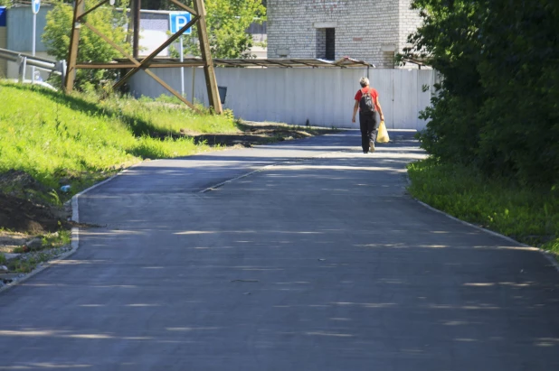 В Барнауле на Змеиногорском тракте делают велодорожку