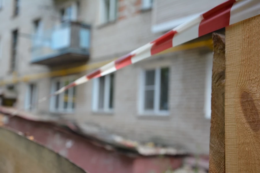  Ремонтные работы на доме № 13. Научный Городок.