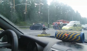 Авария на шоссе Ленточный бор.