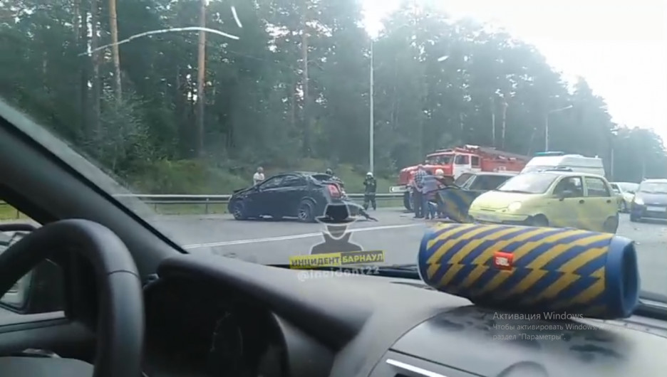 Авария на шоссе Ленточный бор.