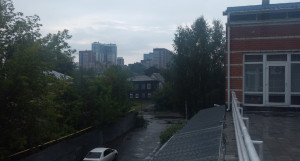 Ливень прошел в Барнауле 13.08.2022.