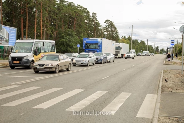 Приемка отремонтированного участка Змеиногорского тракта от ул. Аванесова до Южного тракта.