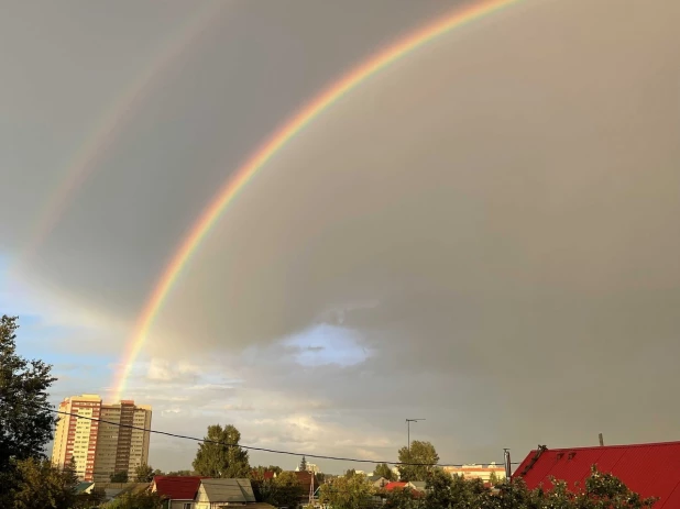 Двойная радуга в Барнауле