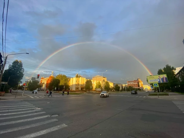 Двойная радуга в Барнауле