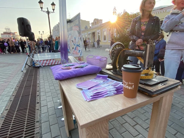 Показ мод на барнаульском Арбате. 