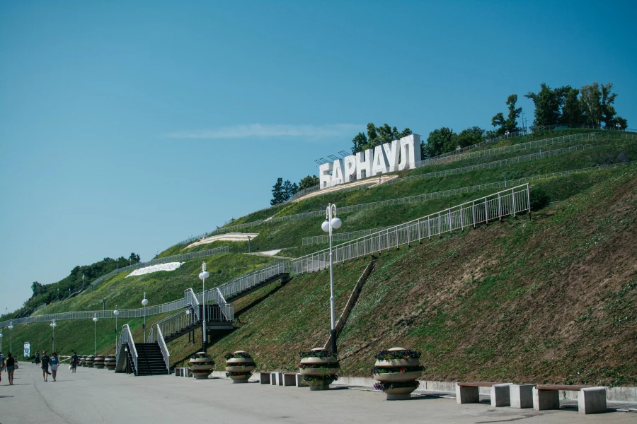 Набережная в Барнауле. 