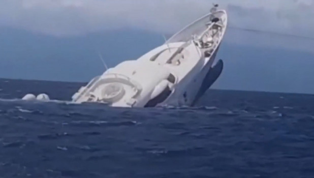 Яхта затонула в Италии