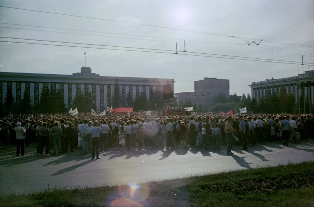 Барнаул во время Августовского путча. Август 1991 года.