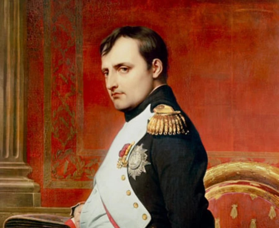 Наполеон I. Портрет кисти Поля Делароша (фрагмент)