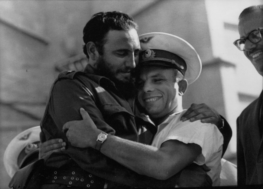 Фидель Кастро и Юрий Гагарин, 1961