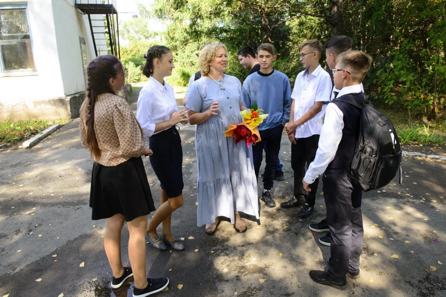 День знаний в Бобровской СОШ.