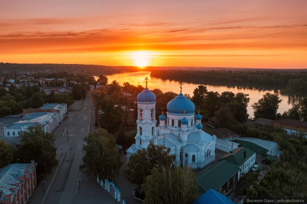 Бийск с высоты.