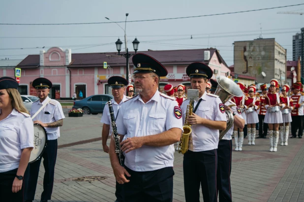 Выступление оркестра к Дню города Барнаула 2022.