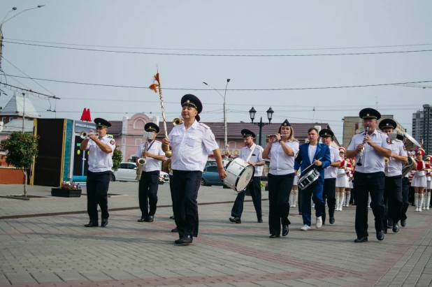 Выступление оркестра к Дню города Барнаула 2022.