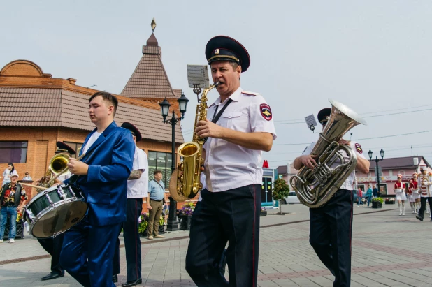 Выступление оркестра к Дню города Барнаула 2022.