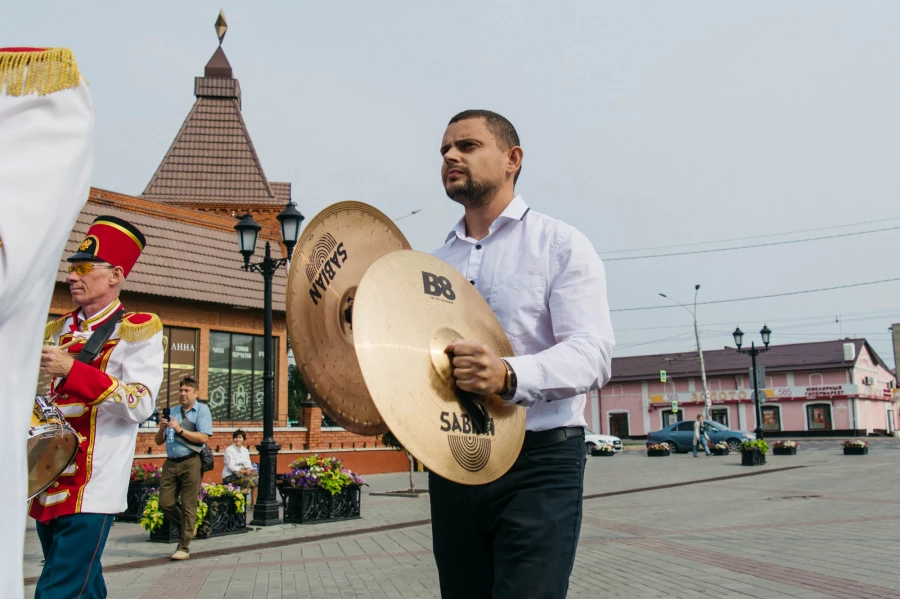 Выступление оркестра к Дню города Барнаула 2022.