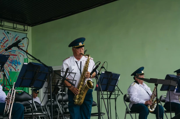 Выступление оркестра к Дню города Барнаула 2022.